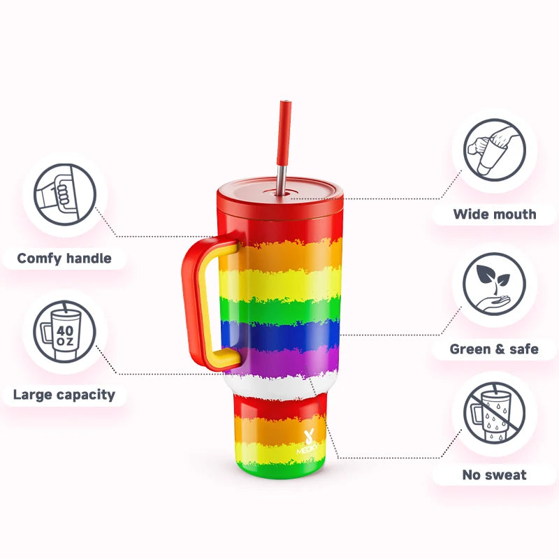 40oz RAINBOW Tumbler